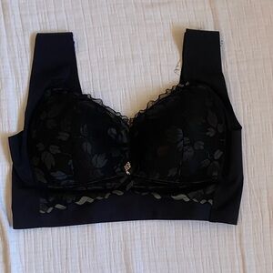 SENOBRA Chic Black Floral Lace Bra